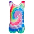 thumbnail image 4 of WIBACKER Gymnastics & Dance Ballet Leotard for Girls Sparkly Activewear One Piece Tumbling Outfit - Tie-dye, 4 of 10