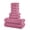 08-Pink, variant on JML Pink Bath Towel Set of 8 Pieces - Cotton Blend Highly Absorbent Towels for Bathroom, 2 Soft Bath Towels, 2 Hand Towels, 4 Washcloths