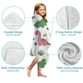 thumbnail image 7 of Dinosaur with ROAR Pattern Hooded Bath Towel，50"x30" for Ages 3 To 12 Kids, Quick Dry Lightweight Soft Microfiber Hood Beach Towel Cover Up for Kids, 7 of 7