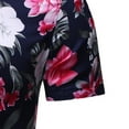 thumbnail image 6 of Palato Mens T Shirts,Men Hawaiian Short Sleeve Beach Stand-up Collar Shirt Printed Summer Casual Button Down Shirts, 6 of 8