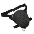 thumbnail image 4 of Bolsa de pierna para motocicleta de PVC mate, multifuncional, para exteriores, color negro, 4 of 14