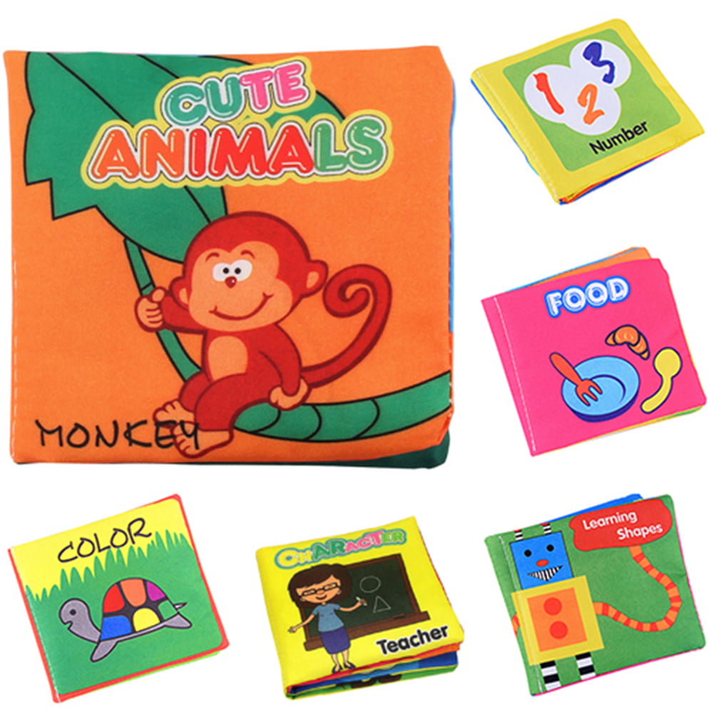 Colorful Cute Baby Soft Cloth Book Cognize Books Toddler Educational Toys 