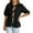 Black Shirts, variant on Women Fashionable And Comfortable Reversible Short Sleeve Shirt With Adjustable Tie For Breathable Solid Color Summer Blouse Back To School Tops