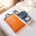 thumbnail image 2 of Homellea Orange Wet Dry Travel Storage Bag, Cloth Zipper Organizer Pouch for Swimwear, Toiletries, Gym Clothes, Makeup, Shoes, Beach and Travel Packing, 2 of 7