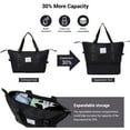 thumbnail image 6 of Tripcomp 5-Piece Hardside Luggage Set with Duffel Bag & Spinner Wheels, 20/24/28 Inch Lightweight ABS Suitcases with TSA Lock,Black, 6 of 12