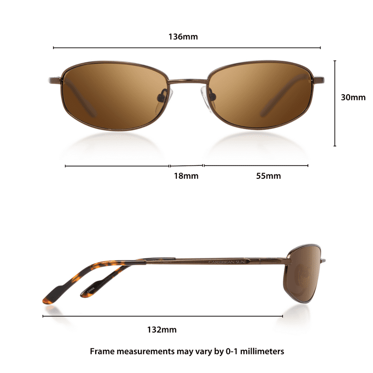 Tobago Polarized Sunglasses, Matte Brown, Narrow Fit, High