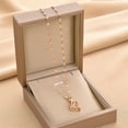 thumbnail image 6 of YYKihy Rose Gold Love Clever Pendant Necklaces Stainless Jewelry Chain Star Necklace For Women, 6 of 8