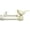 Country White, variant on MERIVILLE 1-Inch Diameter Telescoping Double Window Curtain Rod, Renaissance Gold Bird Finials, 48"-84", Black Rod