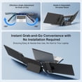 thumbnail image 5 of Laptop Screen Extender, 14" FHD 1080P Triple Portable Monitor for 13"-16.1" Laptops, Ultra-Slim IPS Display with Built-in Stand & Dual Speakers, HDMI/Type-C/USB-A Plug and Play, Travel/Home/Office, 5 of 8
