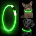 thumbnail image 4 of Light Up Dog Collars, USB Rechargeable LED Dog Collar,  Cuttable Dog Glow Collar, High Visibility Puppy Collar Safety Dog Lights for Night Walking, 4 of 9