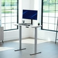 thumbnail image 2 of VIVO Electric 43” x 24” Stand Up Desk | White Table Top, Gray Frame, 2 of 8