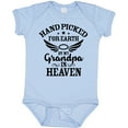 thumbnail image 3 of Inktastic Handpicked for Earth by My Grandpa in Heaven Angel Wings Boys or Girls Baby Bodysuit, 3 of 5