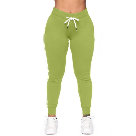 Aiyino Women L-5XL Plus Size High Waisted Sweatpants Drawstring Jogger Pants Tapered Athletic Workout Yoga Lounge Pants