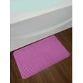 thumbnail image 2 of Quatrefoil Bath Mat, Folkloric Vintage Motif Creates Repetitive Rhombuses in Colors Print, Plush Bathroom Decor Mat with Non Slip Backing, 29.5" X 17.5", Purple and Pink, by Ambesonne, 2 of 2