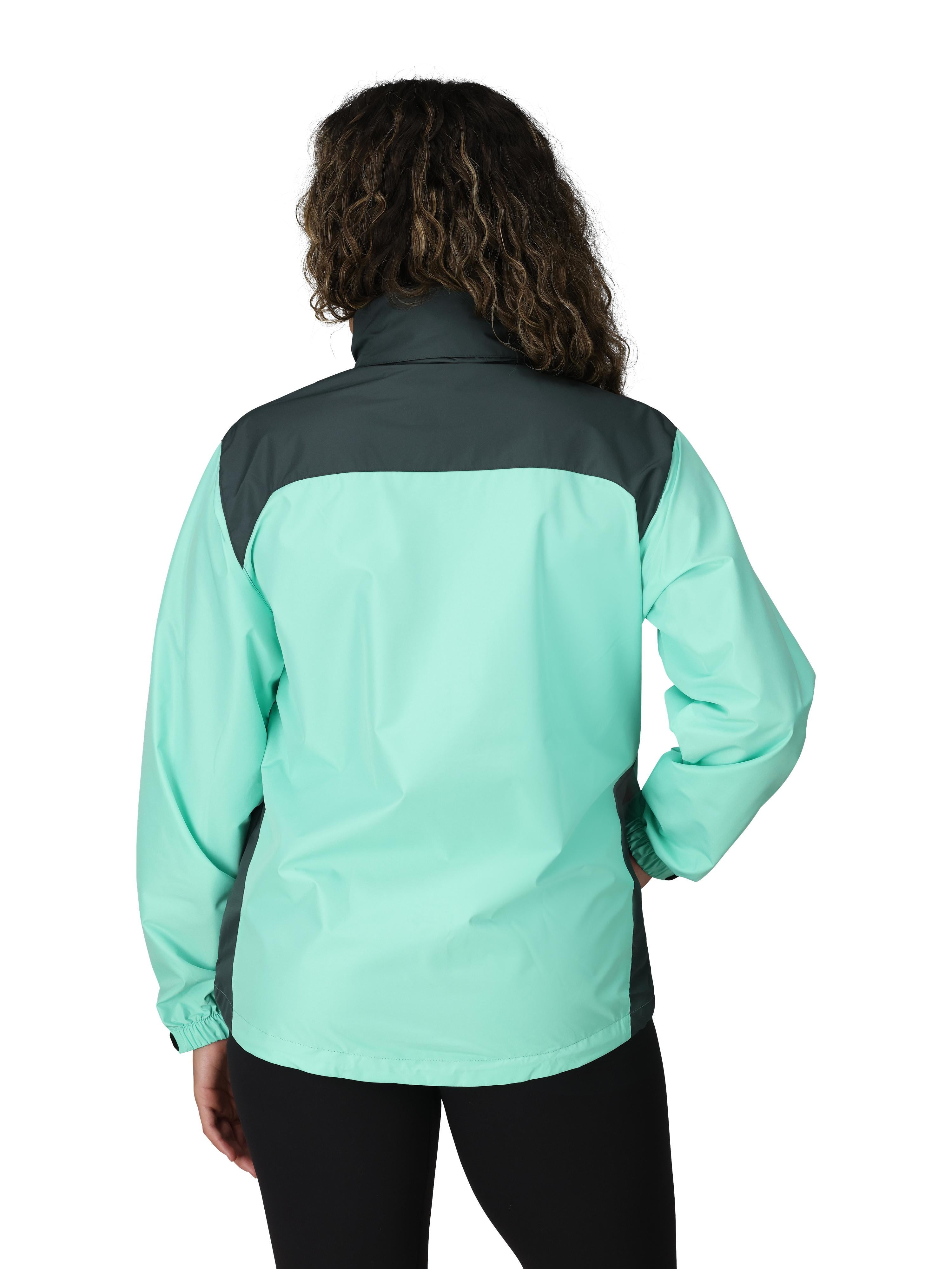 Frogg Toggs River Toadz Rain Jacket with Set-In Sleeves, Waterproof Rain Gear for Women, Seafoam/Gray, Size S/M