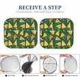 thumbnail image 5 of KLL Pizza Windshield Sun Shade 2-Piece Foldable Car Front Window Sunshade for Most Sedans SUV Truck- Medium, 5 of 5