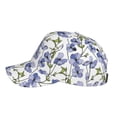 thumbnail image 5 of Naloa Original Classic Low Profile Hat Men Women Baseball Cap Dad Hat Adjustable Unconstructed Blue Flax Flowers Print Cap, 5 of 9