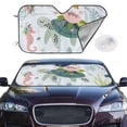 thumbnail image 2 of Balery Turtle And Sea Life Windshield Sun Shade, Car Front Window Sunshade Cover ,Automotive Interior Portected Blocks Uv Rays For Car Pickup Truck Suv Accessories- Small, 2 of 7