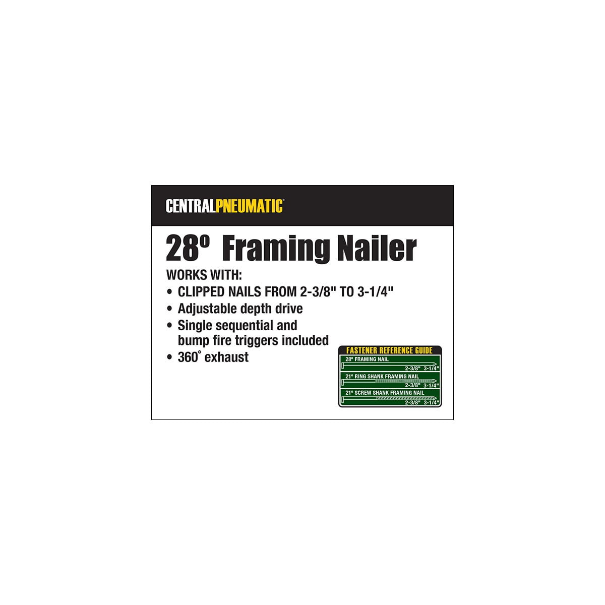 Central 2024 pneumatic 69928