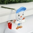thumbnail image 3 of Inteprter Colgador de adorno de calcetín navideño portátil para oficina, 4 piezas, surtido de dormitorio, bolsa de regalo de Metal portátil, Kits de decoración para fiestas, 3 of 6