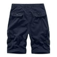 thumbnail image 4 of SOOMLON Mens Shorts Board Shorts Swim Trunks Lightweight Shorts Quick Dry Shorts Casual Shorts Plus Size Cargo Shorts Pockets Summer Beach Shorts Dark Blue XL, 4 of 4