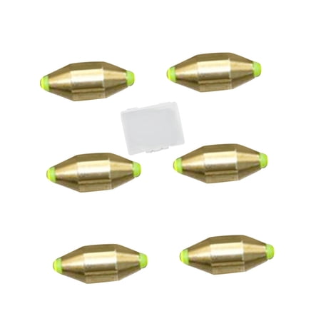 Wswqop Fishing Sinkers Copper Saltwater Fishing Fishing Tackle Accessory with Box Bait 3. 6 Pieces