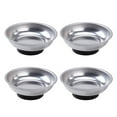 thumbnail image 1 of CIMAXIC 4 Pcs Plateau Magnétique Rond en Acier Inoxydable de 3 Pouces pour Pièces Bol Vis Outils Support, 2.95"X2.95"X0.98 Pouces, 1 of 4