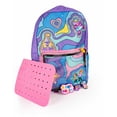thumbnail image 4 of A FOR ADLEY Customizable Purple Princess Unicorn Backpack Designed for Her Sister Navey With 3 Shoe Charm Pop-Ins, 4 of 6