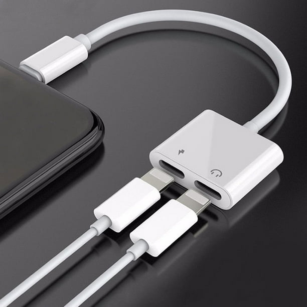 Charging Audio Adapter For Iphone 7 7 Plus 8 X Charger Splitter Earphone Jack Cable Converter Line Walmart Com Walmart Com