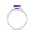 thumbnail image 2 of ANGARA Natural 3.1 Ct. Amethyst Solitaire Engagement Ring in 14K White Gold for Women (Ring Size: 3.5), 2 of 9