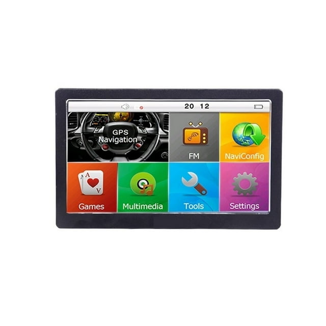 7 Inch HD Camping Car/Truck/vehicle GPS Navigation Built In 8GB+256M Bluetooth MP3/MP4 Players ,Clear Night Vision