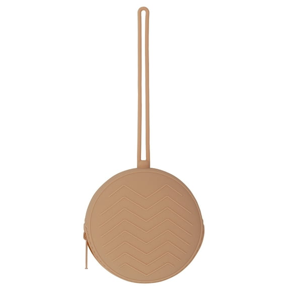 LINFANG Silicone Soother Holder Zipper Dummy Container with Lanyard Secure Hanging Baby Pacifier Holder Easy to Clean Pacifier Case for Baby