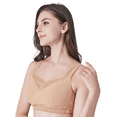thumbnail image 6 of BIMEI Mastectomy Bra with Pockets for Breast Prosthesis Women's Full Coverage Wirefree Everyday Bra 8888,Nude, 42A, 6 of 11