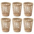 thumbnail image 2 of 6 PCS Woven Cup Holders Anti Scald Hollow Straw Woven Glass Cup Sleeve for Glass Bottles Plastic Cups Mugs, 2 of 5