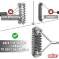 thumbnail image 2 of GRILLART Bristle Free and Wire Combined Grill Brush with 17" Handle, Safe and Efficient BBQ Cleaner, 2 of 5