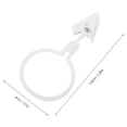 thumbnail image 2 of BRIGHTFUFU Rod Pocket Clip Rings Curtains White Resin Open Ring For Interior Decoration 100Pcs, 2 of 8