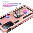 thumbnail image 4 of Samsung Galaxy S20 FE Case with 360 Rotating Ring Holder, Dteck Hybrid Rugged Shockproof Case Compatible Magnetic Car Mount Ring Grip Kickstand Cover for Samsung Galaxy S20 Fan Edition 5G, Rosegold, 4 of 7