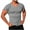 Gray, variant on Xunlbb Men's Shirts T-Shirt for Men Fashionable Men's Solid Color Casual Tight Fitting V-neck Short Sleeved Top Gift for Him, M-4XL