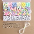 thumbnail image 2 of Alphabet Letter Bead Set Plastic Bracelet Making Beads Kit DIY Bead Craft Kit, 2 of 10