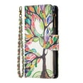 thumbnail image 6 of Feishell Galaxy A03s Case Zipper Purse Embossed Pattern Premium Leather Wallet Cover Flip Stand Card Slots Holder Magnetic with Wrist Strap Case for Samsung Galaxy A03s , Tree, 6 of 6