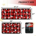 thumbnail image 2 of Buffalo Plaid Christmas Kitchen Rugs and Mats Set of 2, Christmas Snowman Winter New Year Holiday Party Low-Profile Floor Mat Merry Christmas Decorations for Kitchen Home- 17"x47"+17"x30", 2 of 8