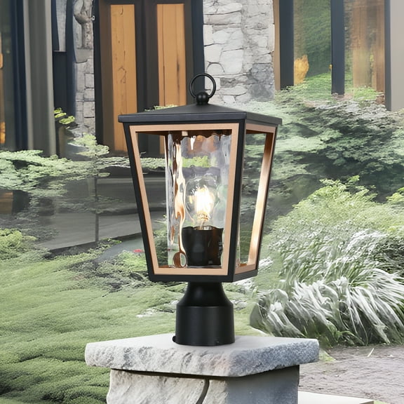 LNC Hewifda 15.7-in Modern/Contemporary Outdoor Light Post Lantern