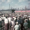 thumbnail image 2 of Presidential Candidate Dwight Eisenhower Speaking To A Crowd At A Whistle-Stop Event Near A Midwest Steel Mill. Sept. 16, 2 of 2