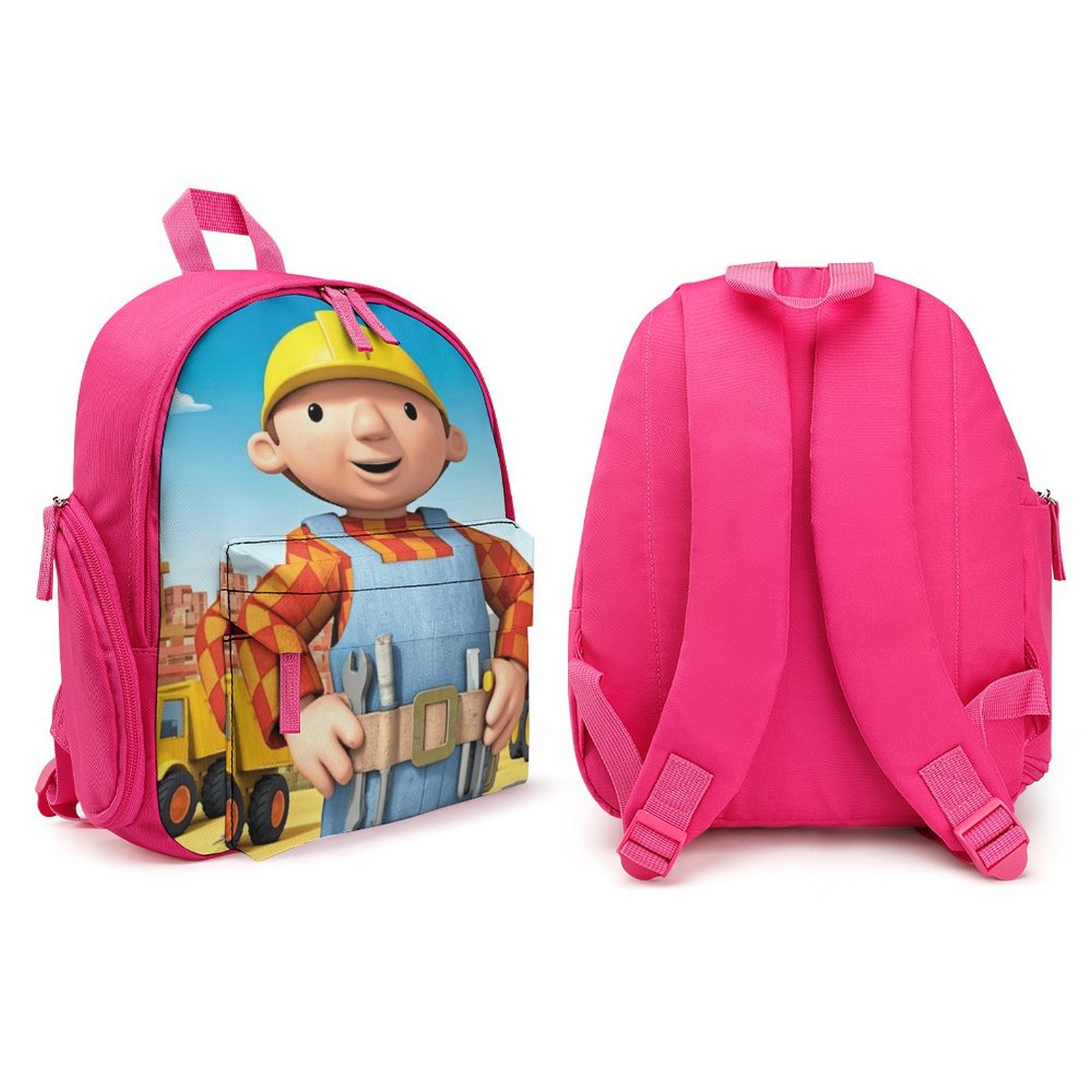 Bob The Builder Backpack, Lightweight Casual Daypack, Durable Backpack for Daily Use Work Travel, 12.6x9.4x5.9 Inch