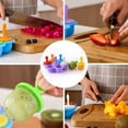 thumbnail image 4 of Windfall Silicone Mold Ice Pop Molds for Kids Baby Molds Maker Mini 7 Cavity Egg Bite Mold Reusable Baby Food Storage Container, 4 of 7
