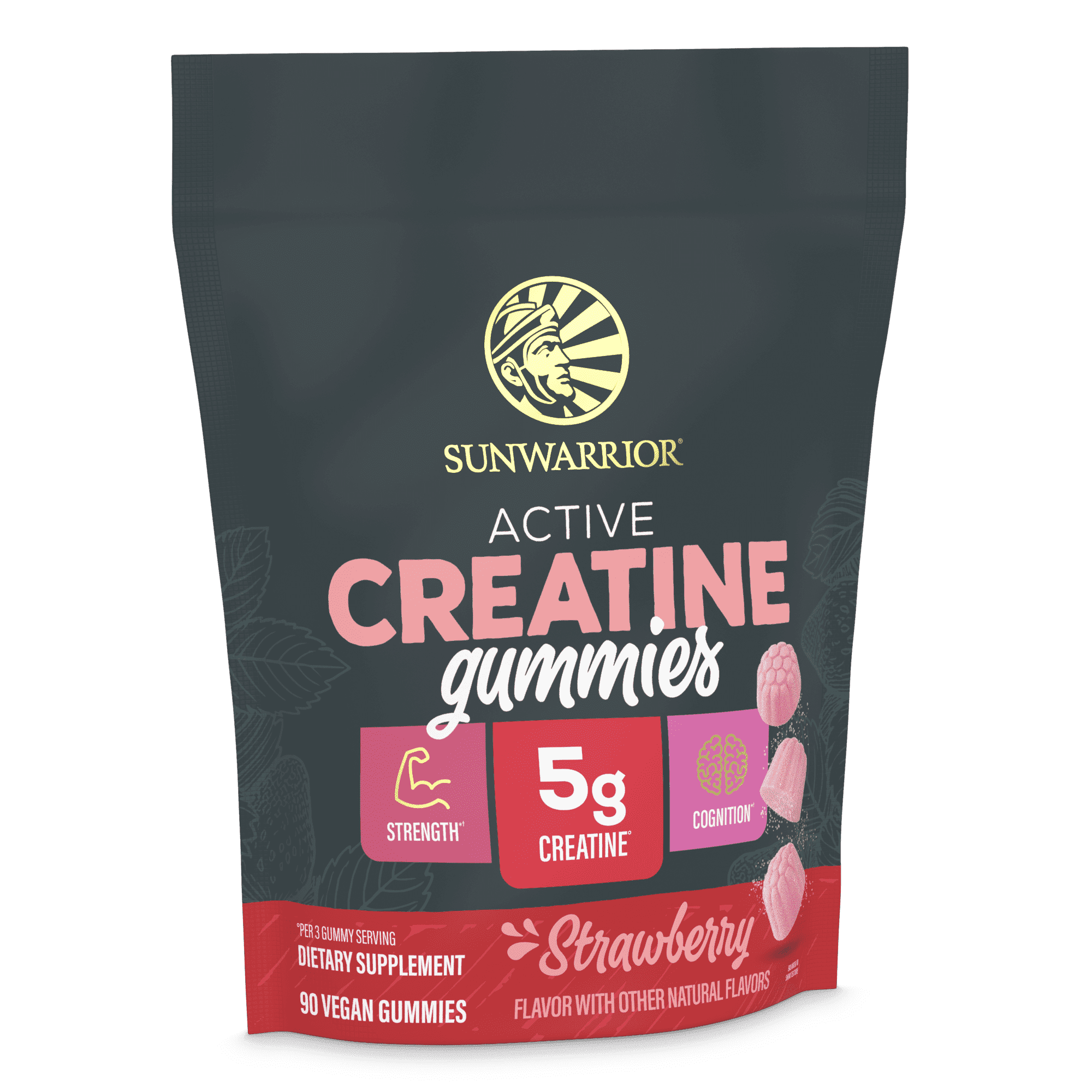 US Active Creatine Gummies (Strawberry) - 90ct pouch (30 srv)