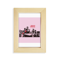 thumbnail image 1 of China Red Education Promotion Professor Escritorio de madera Arte Pintura 5x7 pies Marco de foto, 1 of 4