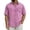 Pink, variant on Uwinwear Men's Classic 1 Pocket Short Sleeve Button Up Shirt Washed Denim Short Sleeve Shirt Loose Fit Casual Summer Tops,Purple,XL