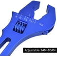 thumbnail image 2 of GFDYREE un Raccord de Tuyau Clé à Molette Réglable Aluminium Léger 3AN-16AN Bleu, 2 of 5