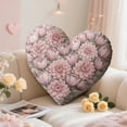 thumbnail image 2 of Msgweeeg Decorative Throw Pillows Bed Throw Pillows Heart Shaped Floral Throw Pillows Romantic Home Decor with Soft Fabric Multiple Patterns Colors for Couch Bed Or Valentine's Day Gifts, 2 of 8